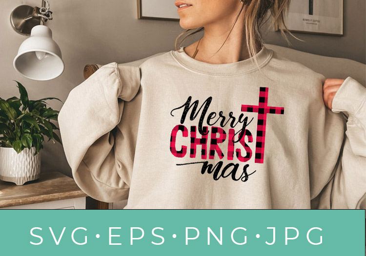 Merry Christmas T-shirt & Crafting SVG Design